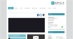 Desktop Screenshot of impuls-bildungsforum.de