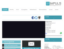 Tablet Screenshot of impuls-bildungsforum.de